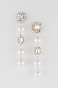 Rose Gold Pearl Luxury Earrings Golden & Silver For Girl's Online