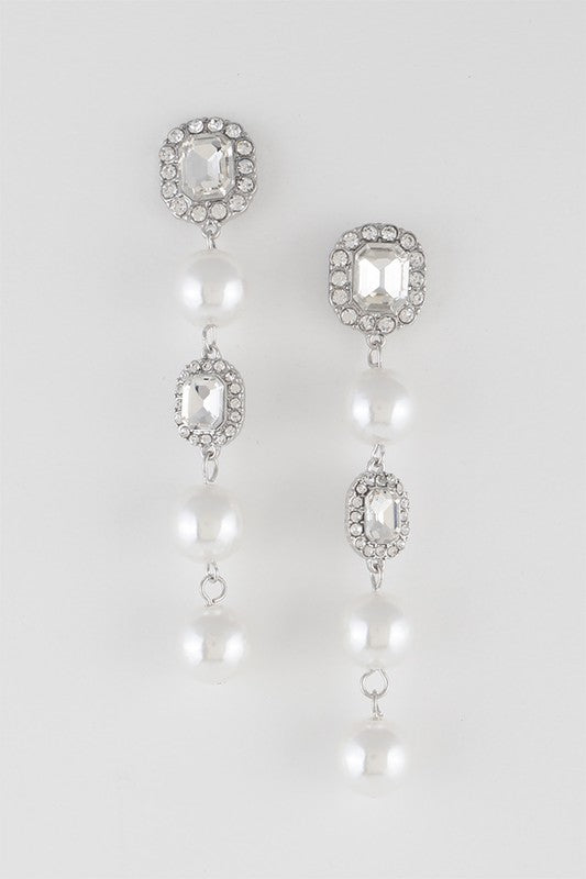 Best High Quality Silver Pearl Luxury Earrings For Females online